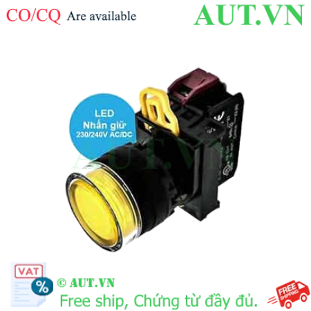 Ảnh của Nút ấn giữ YW1L-AF2E01QM3Y IDEC, 230VAC, 240VAC, D22