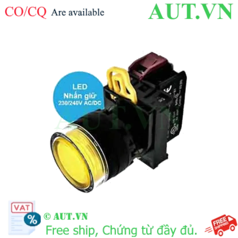 Ảnh của Nút ấn giữ YW1L-AF2E01QM3Y IDEC, 230VAC, 240VAC, D22