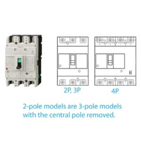 Ảnh của MCCB Mitsubishi NF160-LGV 2P 125-160A 90KA