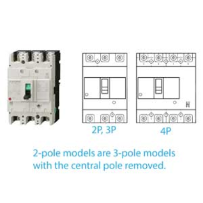 Ảnh của MCCB Mitsubishi NF160-LGV 4P 125-160A 50KA