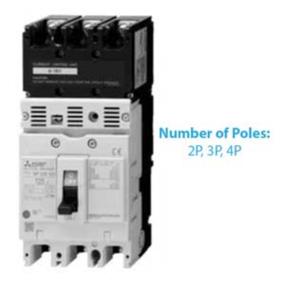 Ảnh của MCCB Mitsubishi NF250-UV 4P 175A 200kA