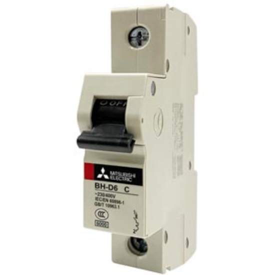 Ảnh của MCB Mitsubishi BH-D6 1P 0.5A 6kA C N