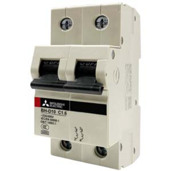 Ảnh của MCB Mitsubishi BH-D10 2P 1.6A 10kA C N