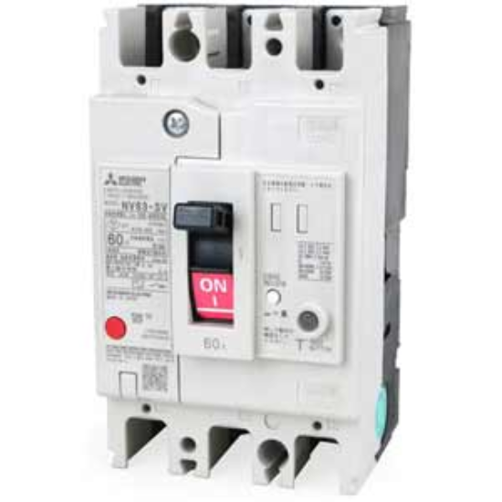 Ảnh của CB chống giật Mitsubishi NV63-SV 3P 60A 7.5kA 30mA