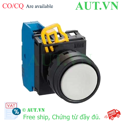Ảnh của Công tắc nhấn nhả IDEC YW1B-M1E10W, D22, 1NO, trắng