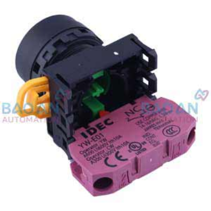 Ảnh của Nút nhấn không đèn YW1B-M1E01G Idec - Xanh lá - 1NC - D22mm