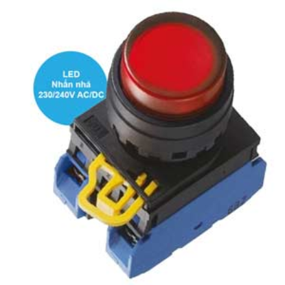 Ảnh của Công tắc nhấn nhả YW1L-M2E20QM3R Idec màu đỏ, siêu ưu đãi