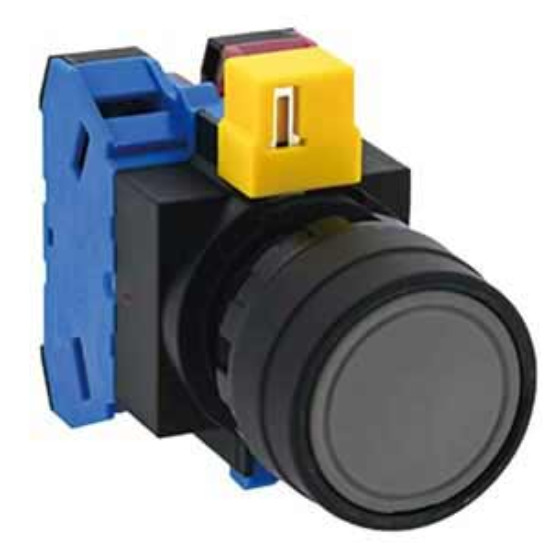 Ảnh của HW1B-M111B công tắc ấn nhả IDEC, 1NO+1NC, đen