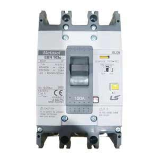 Ảnh của Aptomat chống giật 3 pha LS EBN103c 100A 100/200/500mA .