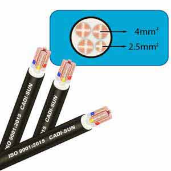 Ảnh của Dây cáp điện (Cu/XLPE/PVC) CADISUN CXV 3x4+1x2.5 .