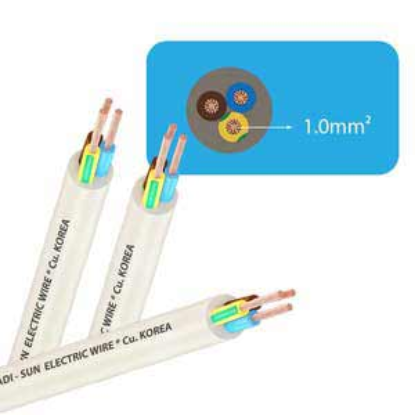 Ảnh của Dây cáp điện (Cu/PVC/PVC) CADISUN VCTF 3x1.0 .