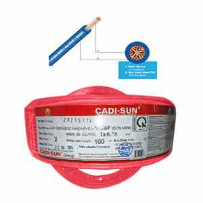Ảnh của Dây điện đơn mềm ruột đồng CADISUN VCSF 1x0.75-R 
