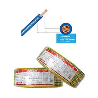Ảnh của Dây điện đơn mềm ruột đồng CADISUN VCSF 1x1.0-E 