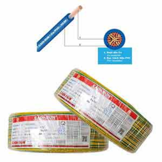 Ảnh của Dây điện đơn mềm ruột đồng CADISUN VCSF 1x10.0-E 