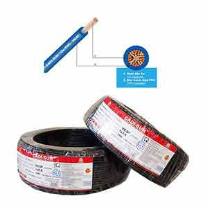 Ảnh của Dây điện đơn mềm ruột đồng CADISUN VCSF 1x2.5-B 