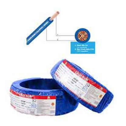 Ảnh của Dây điện đơn mềm ruột đồng CADISUN VCSF 1x2.5-BL 