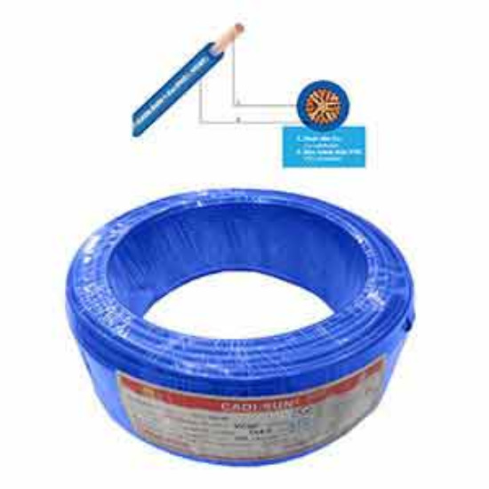 Ảnh của Dây điện đơn mềm ruột đồng CADISUN VCSF 1x4.0-BL 