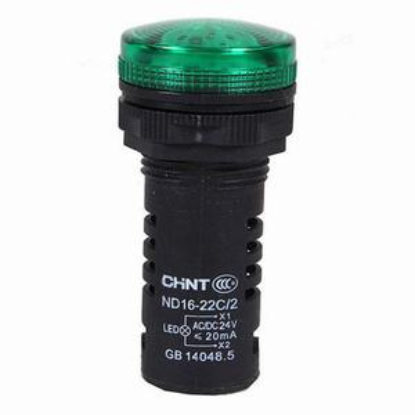 Ảnh của Đèn báo CHINT ND16-22C/2 24V GRN phi 22