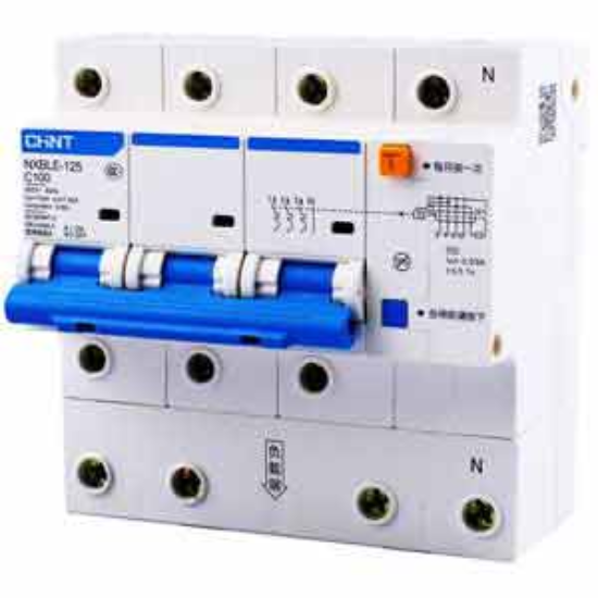 Ảnh của RCBO chống rò CHINT NXBLE-125 3P+N C100 30mA 