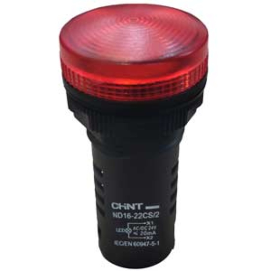 Ảnh của ND16-22CS/2 24V RED công tắc đèn báo CHINT 24V RED phi 22