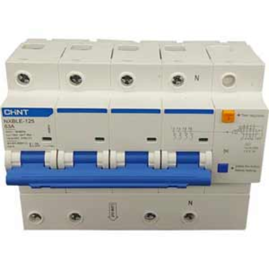 Ảnh của RCBO chống rò CHINT NXBLE-125 4P C63 30mA 