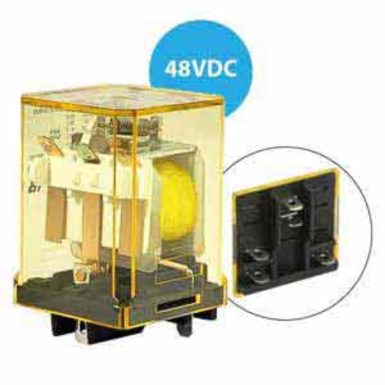 Ảnh của Rơ le công suất IDEC RR1BA-U DC48 5 chân dẹt 10A