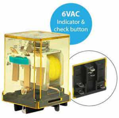 Ảnh của Rơ le công suất IDEC RR1BA-ULC AC6 5 chân dẹt 10A