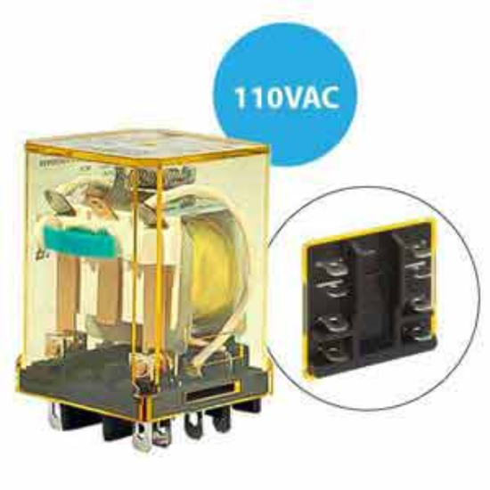 Ảnh của Rơ le công suất IDEC RR2BA-UC AC110 8 chân dẹt 10A