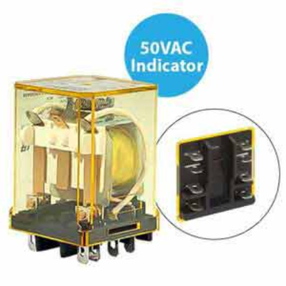 Ảnh của Rơ le công suất IDEC RR2BA-UL AC50 8 chân dẹt 10A