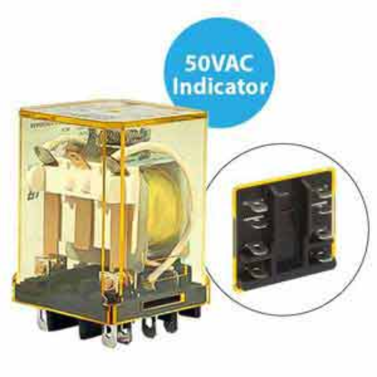 Ảnh của Rơ le công suất IDEC RR2BA-UL AC50 8 chân dẹt 10A