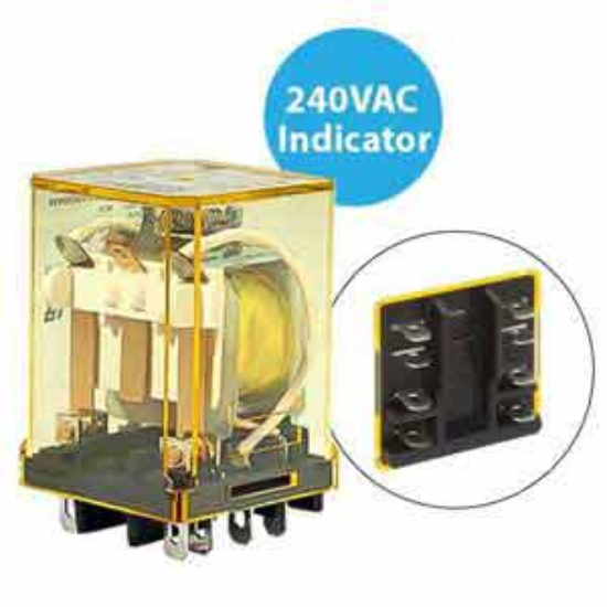 Ảnh của Rơ le công suất IDEC RR2BA-UL AC240 8 chân dẹt 10A