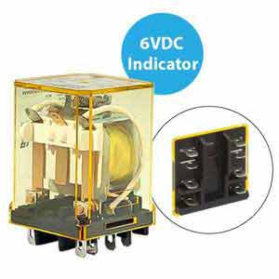 Ảnh của Rơ le công suất IDEC RR2BA-UL DC6 8 chân dẹt 10A