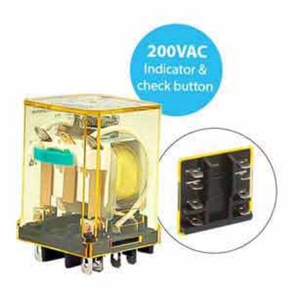 Ảnh của Rơ le công suất IDEC RR2BA-ULC AC200 8 chân dẹt 10A