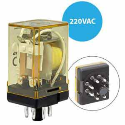 Ảnh của Rơ le công suất IDEC RR2P-U AC220 8 chân tròn 10A