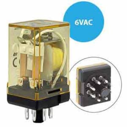 Ảnh của Rơ le công suất IDEC RR2P-U AC6 8 chân tròn 10A