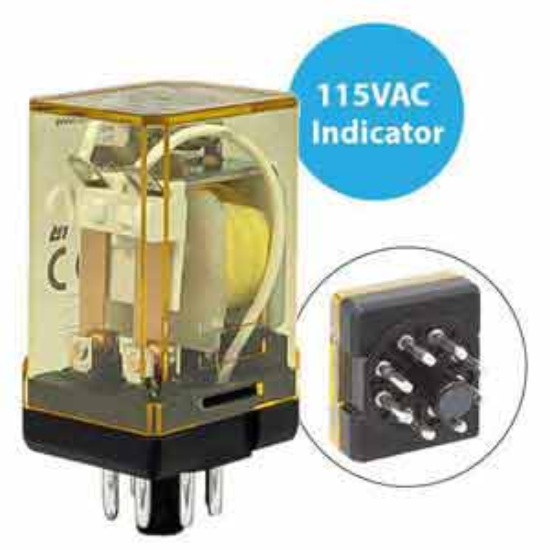 Ảnh của Rơ le công suất IDEC RR2P-UL AC115 8 chân tròn 10A