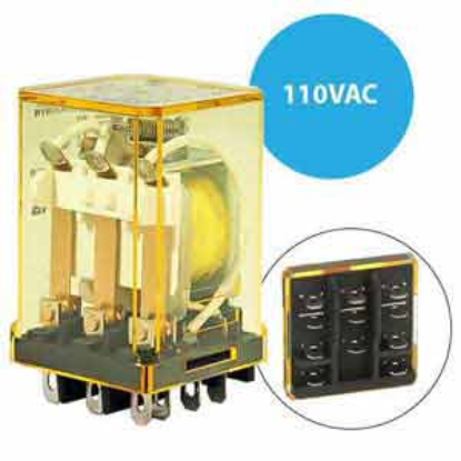 Ảnh của Rơ le công suất IDEC RR3B-U AC110 11 chân dẹt 10A