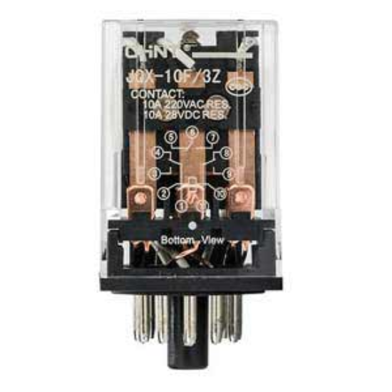 Ảnh của Rơ le trung gian CHINT JQX-10F/2Z 220VAC 8 chân tròn 10A