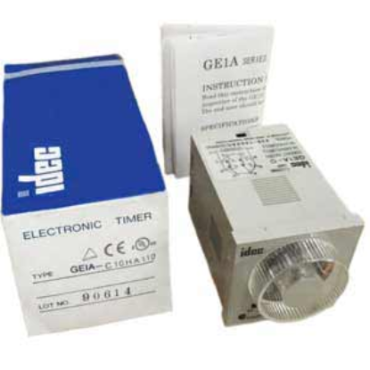 Ảnh của ON delay timer GE1A-C10HA110 IDEC 8 chân tròn, plug-In DPDT 5A