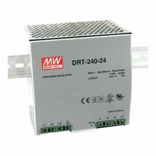 Ảnh của Bộ chuyển đổi nguồn 240W DRT-240 series MEAN WELL DRT-240-24 