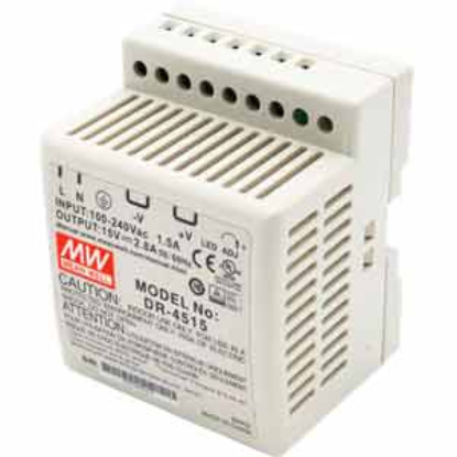 Ảnh của Bộ chuyển đổi nguồn 45W DR-45 series MEAN WELL DR-4515 
