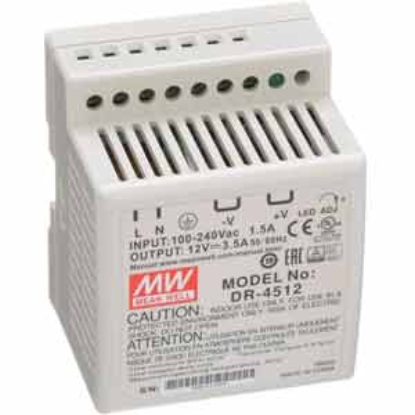 Ảnh của Bộ chuyển đổi nguồn 45W DR-45 series MEAN WELL DR-4512 