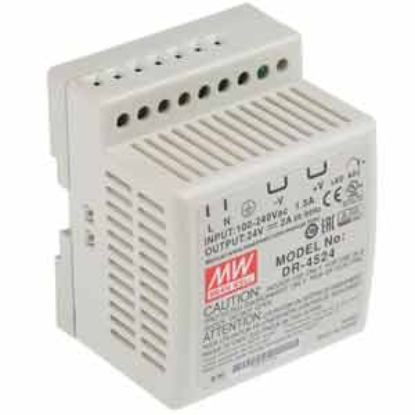 Ảnh của Bộ chuyển đổi nguồn 45W DR-45 series MEAN WELL DR-4524 