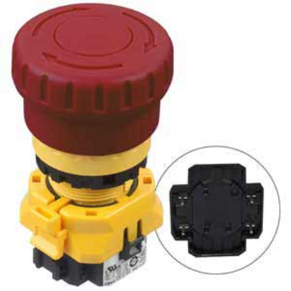 Ảnh của Nút dừng khẩn cấp không đèn IDEC XW1E-BV402VR 