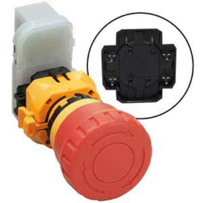 Ảnh của Nút dừng khẩn cấp không đèn IDEC XW1E-BV403VRH-BC 