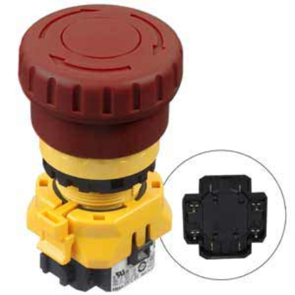Ảnh của Nút dừng khẩn cấp không đèn IDEC XW1E-BV404VR 