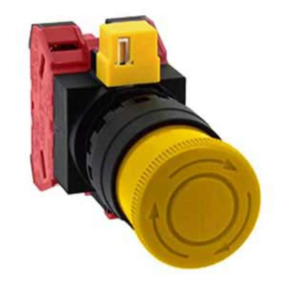 Ảnh của Công tắc dừng khẩn cấp  ( có khối tiếp điểm tháo rời) IDEC HW1B-V302Y 