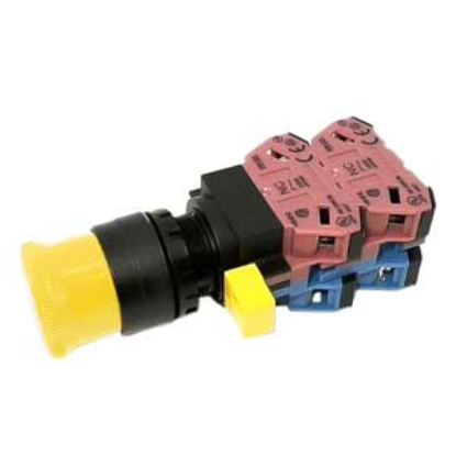 Ảnh của Công tắc dừng khẩn cấp  ( có khối tiếp điểm tháo rời) IDEC HW1B-V322Y 