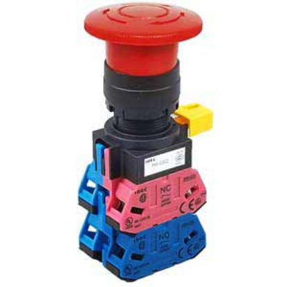 Ảnh của Công tắc dừng khẩn cấp  ( có khối tiếp điểm tháo rời) IDEC HW1B-V431R 