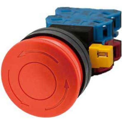 Ảnh của Công tắc dừng khẩn cấp  ( có khối tiếp điểm tháo rời) IDEC HW1B-V522R 